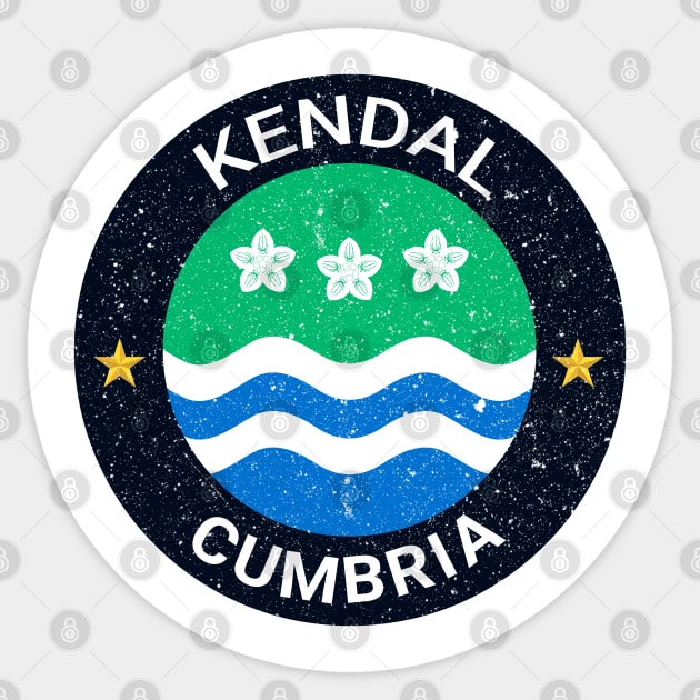 Kendal - Cumbria Flag Sticker by CumbriaGuru